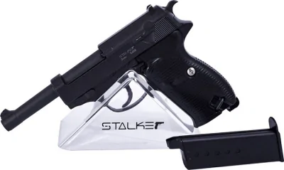 Пневматический пистолет Stalker SA38 Spring (Walther P38) к.6мм, черный